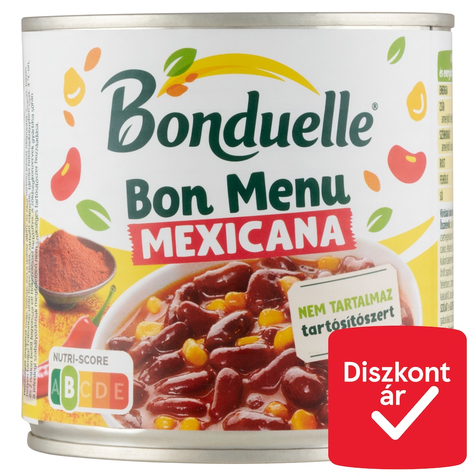Bonduelle Bon Menu Mexicana vörösbab kukoricával, enyhe mexikói mártásban 430 g  1. kép