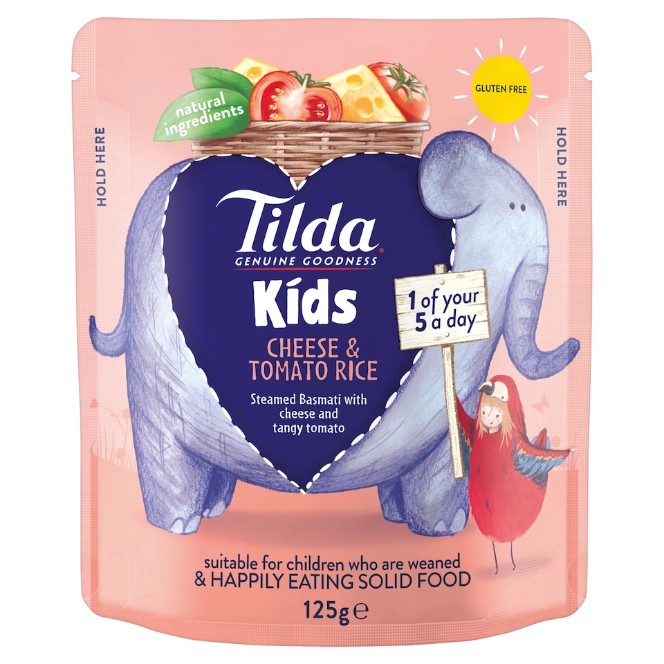 image 1 of Tilda Kids Cheese & Tomato Rice 125G