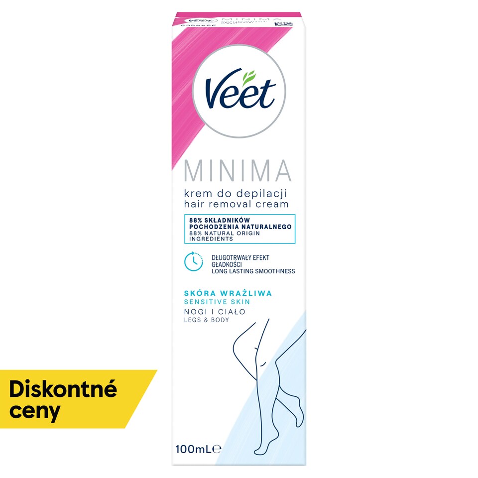 obrázok 1 z Veet Minima Depilačný krém pre citlivú pokožku 100 ml