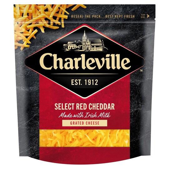 Charleville Grated Select Red Cheddar 200G Tesco Groceries