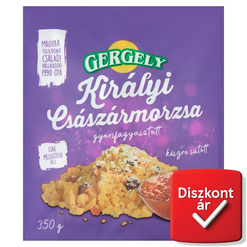 Gergely gyorsfagyasztott királyi császármorzsa 350 g