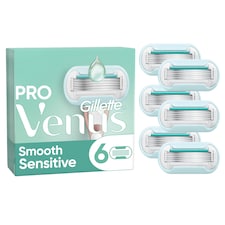 Gillette Venus Pro Smooth Sensitive Replacement Blades 6 Pack