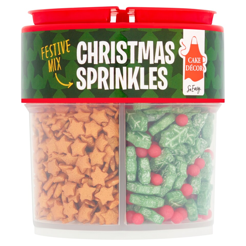 Cake Decor Christmas Sprinkles Red & Green 90G