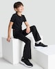 image 1 of F&F Active Girls Pull On Flared Leggings in Black