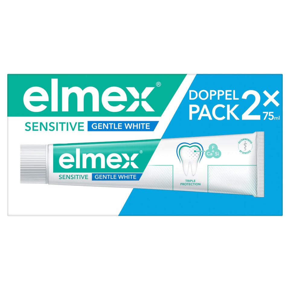 image 1 of elmex Sensitive Gentle White Toothpaste 2x 75 ml