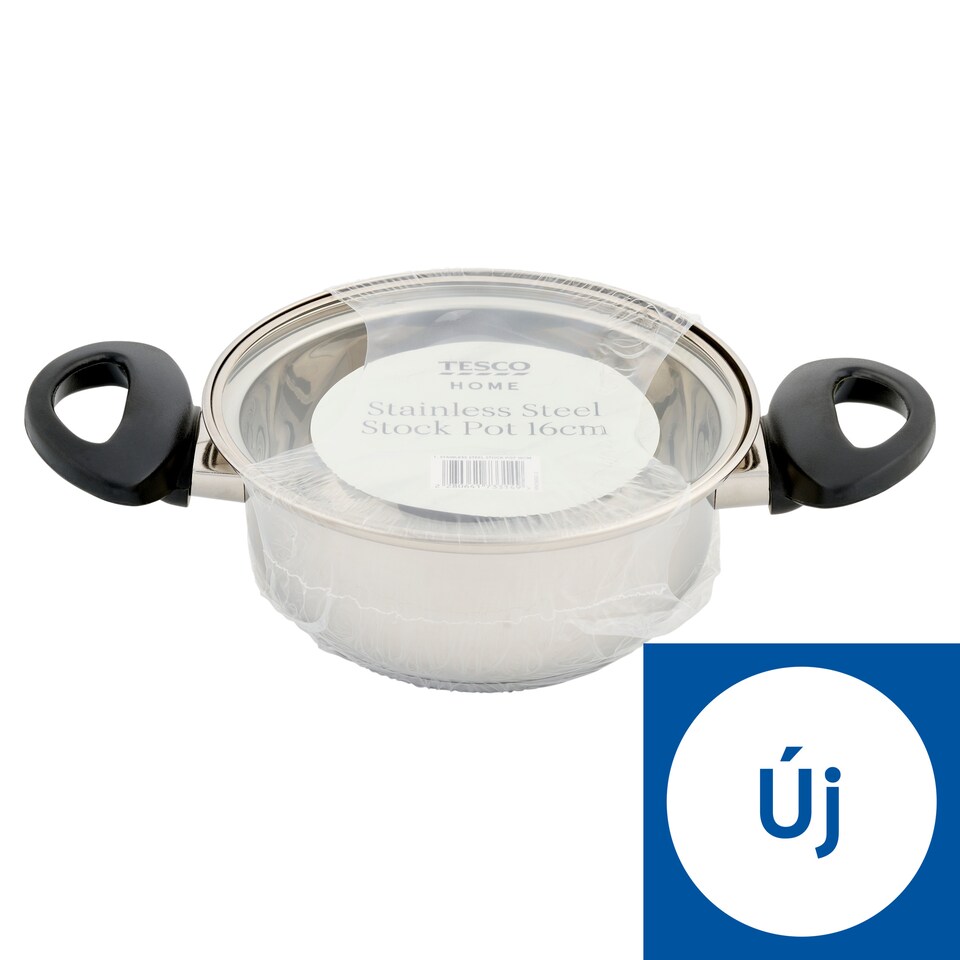 Tesco Home Stainless Steel Stock Pot 16 cm