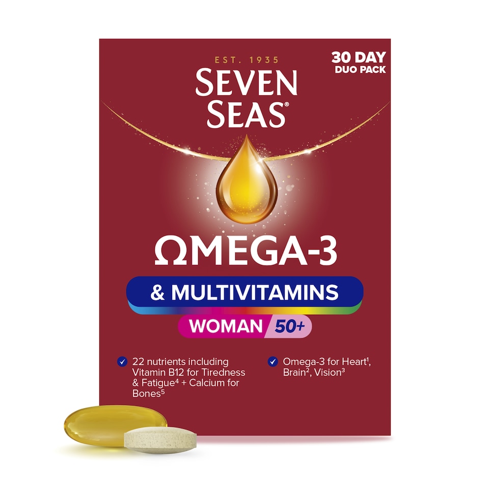 image 1 of Seven Seas Omega-3 & Multivitamins Women 50+ Duo Pack 60s