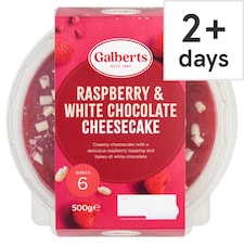 Galberts Raspberry White Chocolate Cheesecake 500g