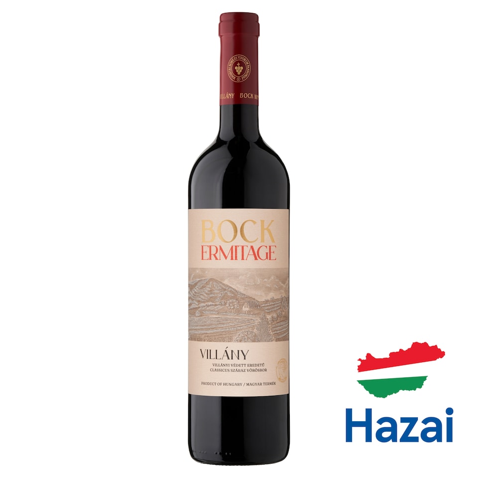 Bock Ermitage Villányi classicus száraz vörösbor 14,5% 750 ml  1. kép