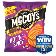 McCoy's Hot'n'Spicy Grab Bag Crisps 45g