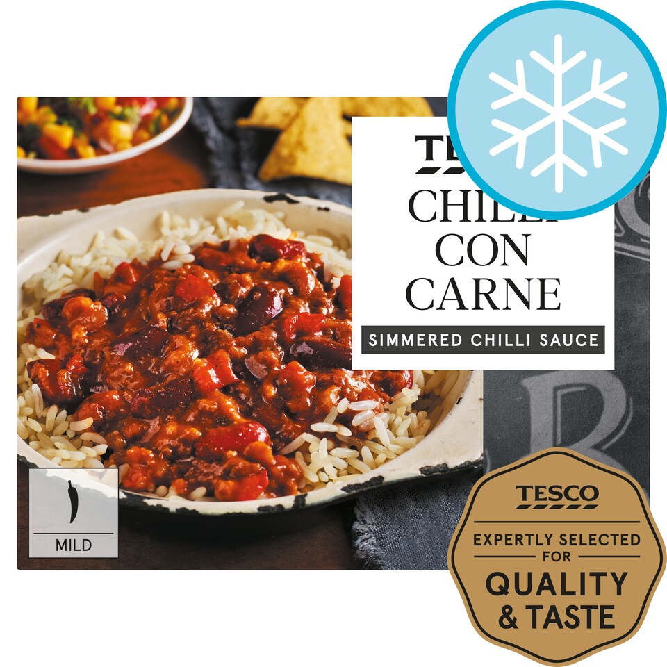 Tesco Chilli Con Carne Rice 400G
