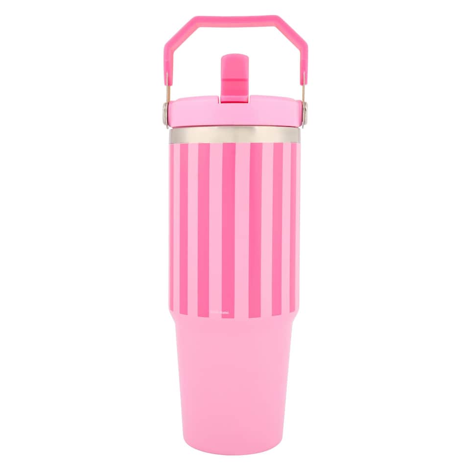 image 1 of Barbie Stripe Top Handle Hydra Tourer Water Bottle 900ml