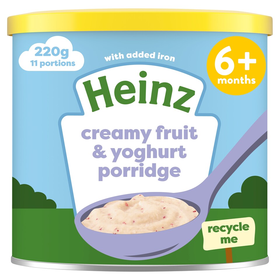 image 1 of Heinz Fruit & Yoghurt Baby Food Porridge 220g