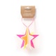 image 1 of Paperchase Neon Christmas Hanging Star Decoration