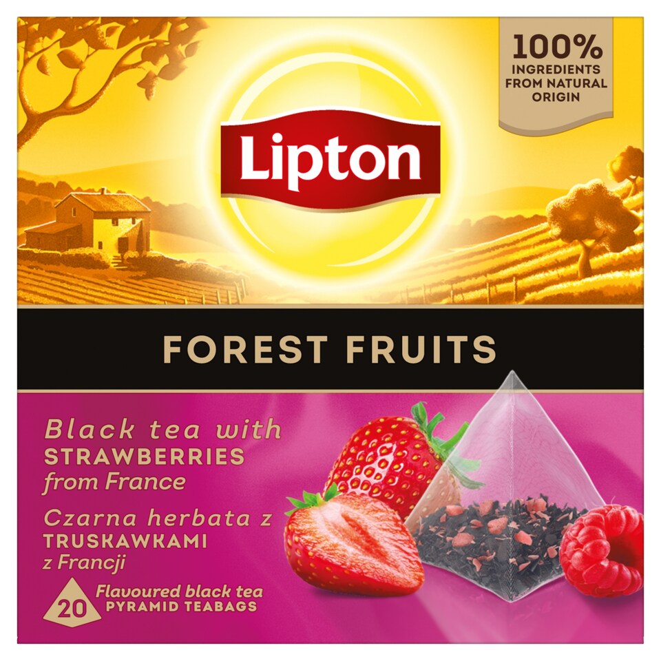 Lipton Forest Fruits aromatizovaný černý čaj 20 sáčků 30g