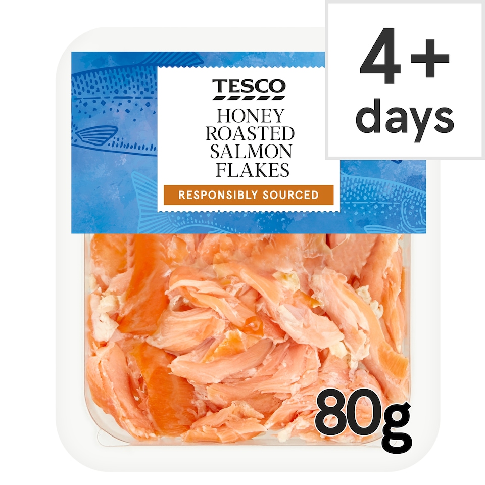 Tesco Honey Roast Salmon Flakes 80G