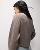 image 3 of F&F Knitted Crew Neck Cardigan in Mink