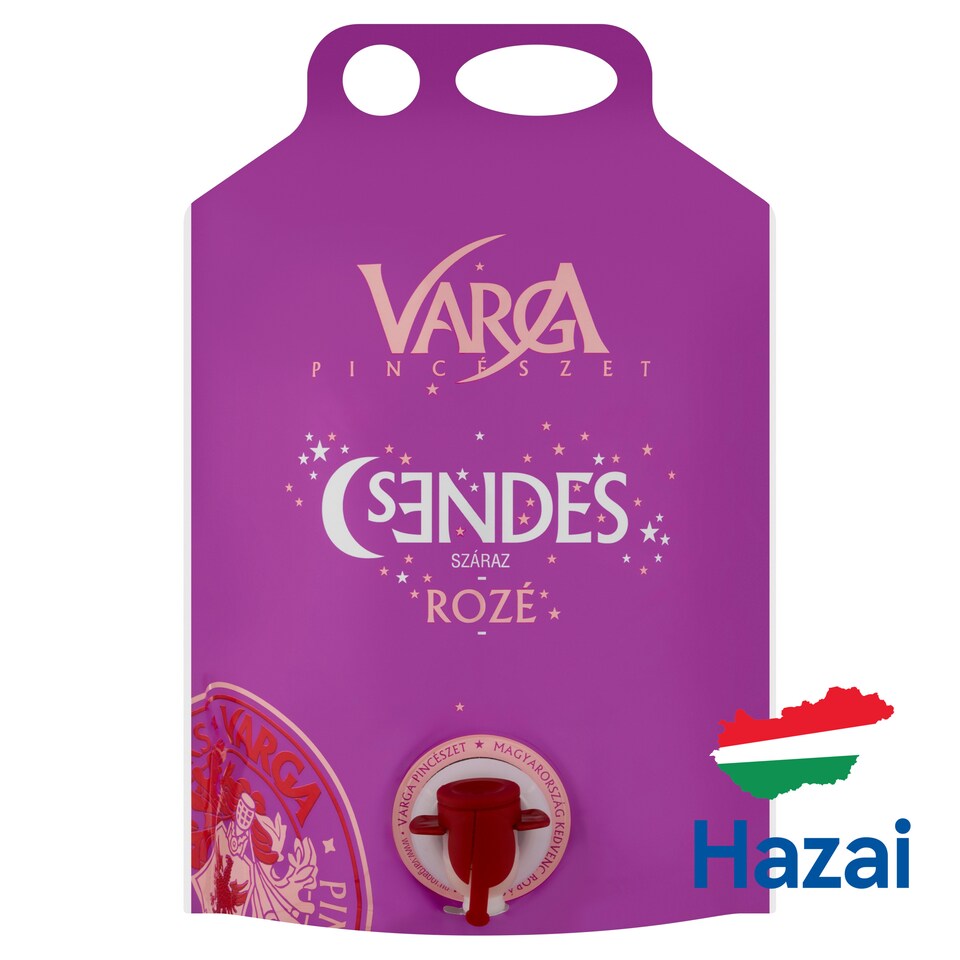 Varga Pincészet Csendes Rozé Dry Rose Wine 3 l