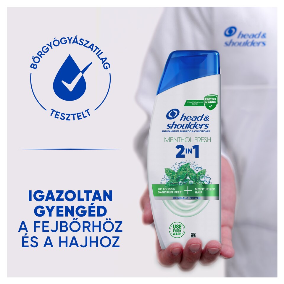 Head & Shoulders Menthol Fresh 2in1 korpásodás elleni sampon 250ml. Frissítő mentolillat 1. kép