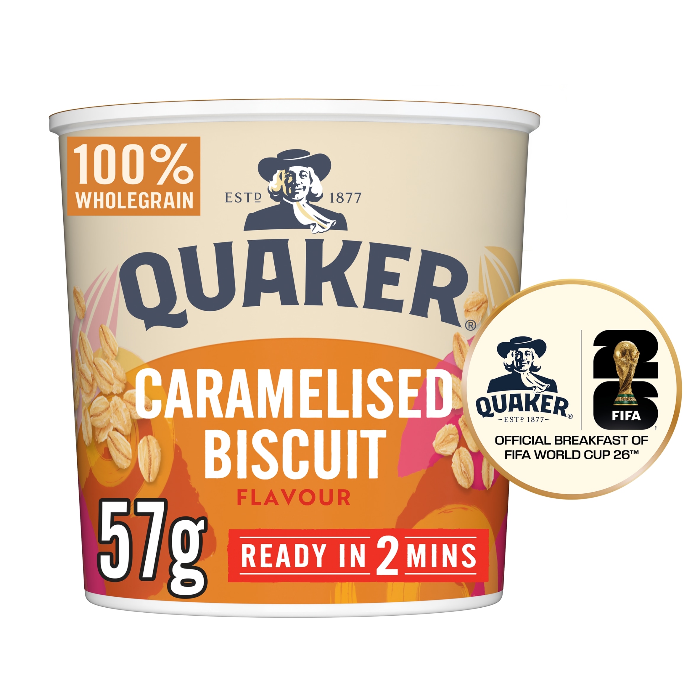 Quaker Caramelised Biscuit Porridge Pot 57g