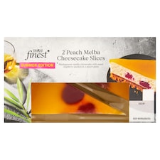 Tesco Finest 2 Peach Melba Cheesecake Slices 180g