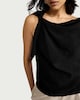 image 2 of F&F Textured Tie Shoulder Blouse in Black
