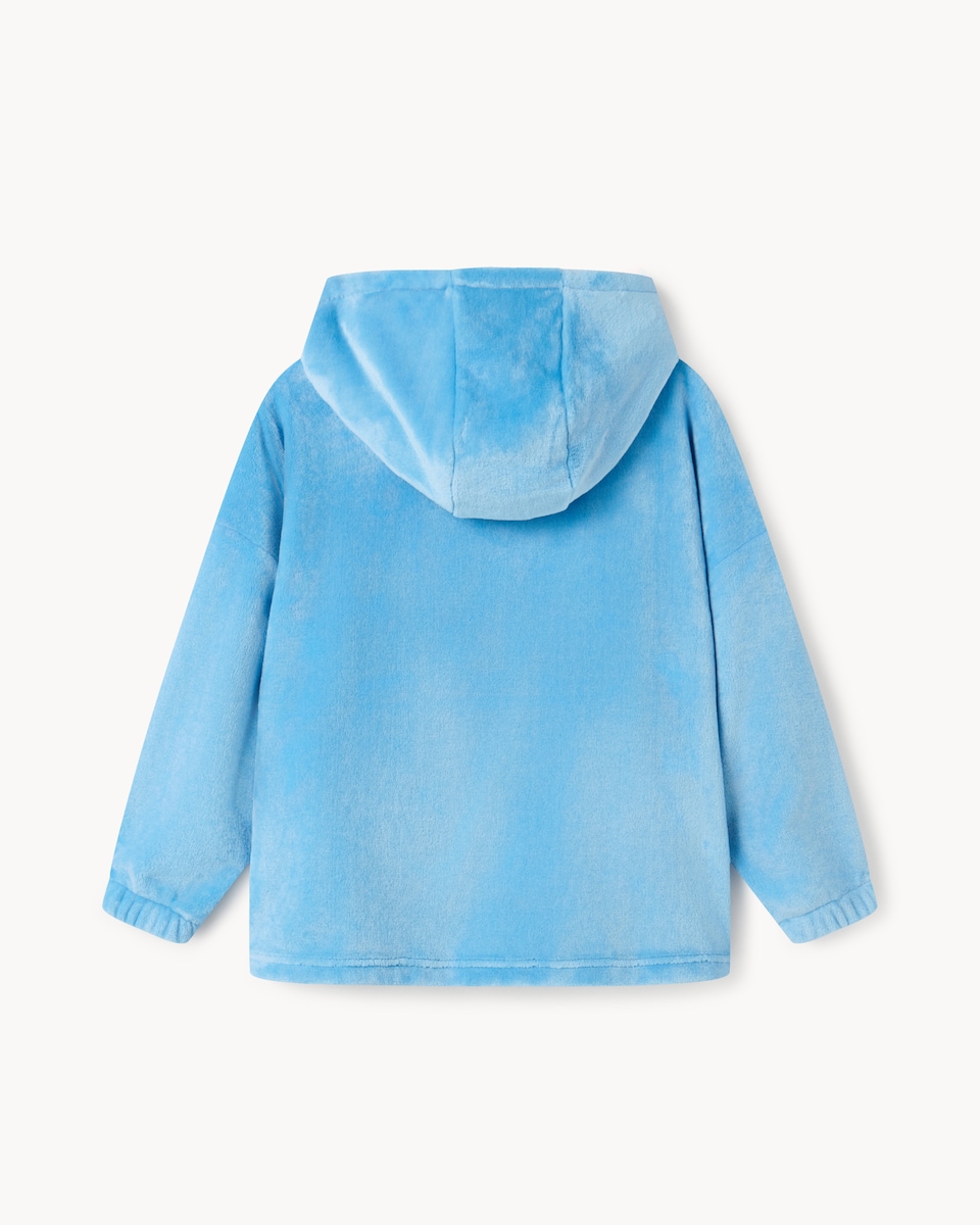 image 1 of Disney Stitch Fleece Hoodie in Blue