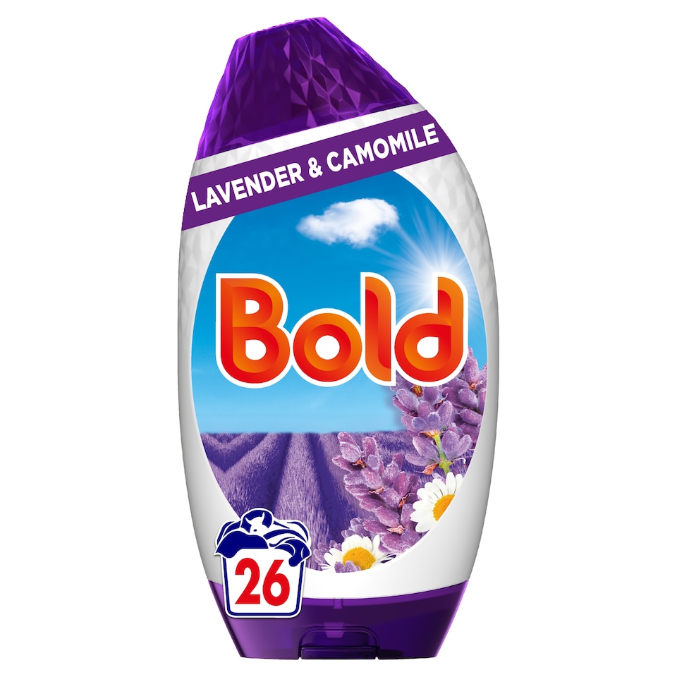 image 1 of Bold Gel Laundry Detergent - Lavender & Camomile 26 Washes 858ml