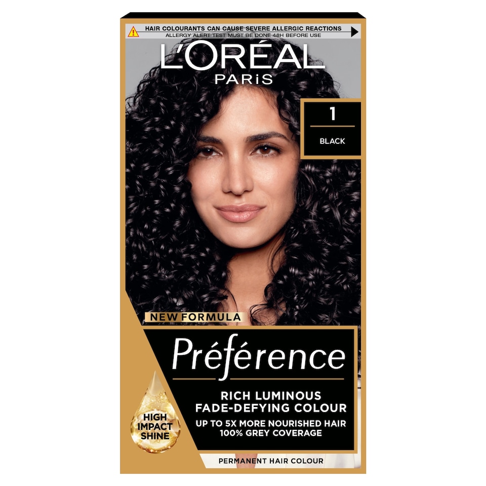 image 1 of L'Oreal Paris Preference Core 1 Napoli Permanent Hair Dye