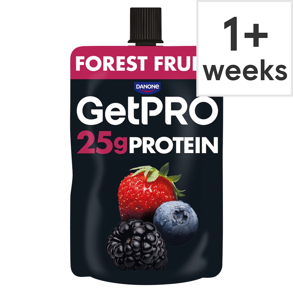 image 1 of GetPRO 25g Protein Yoghurt Pouch - Forest Fruits 200g