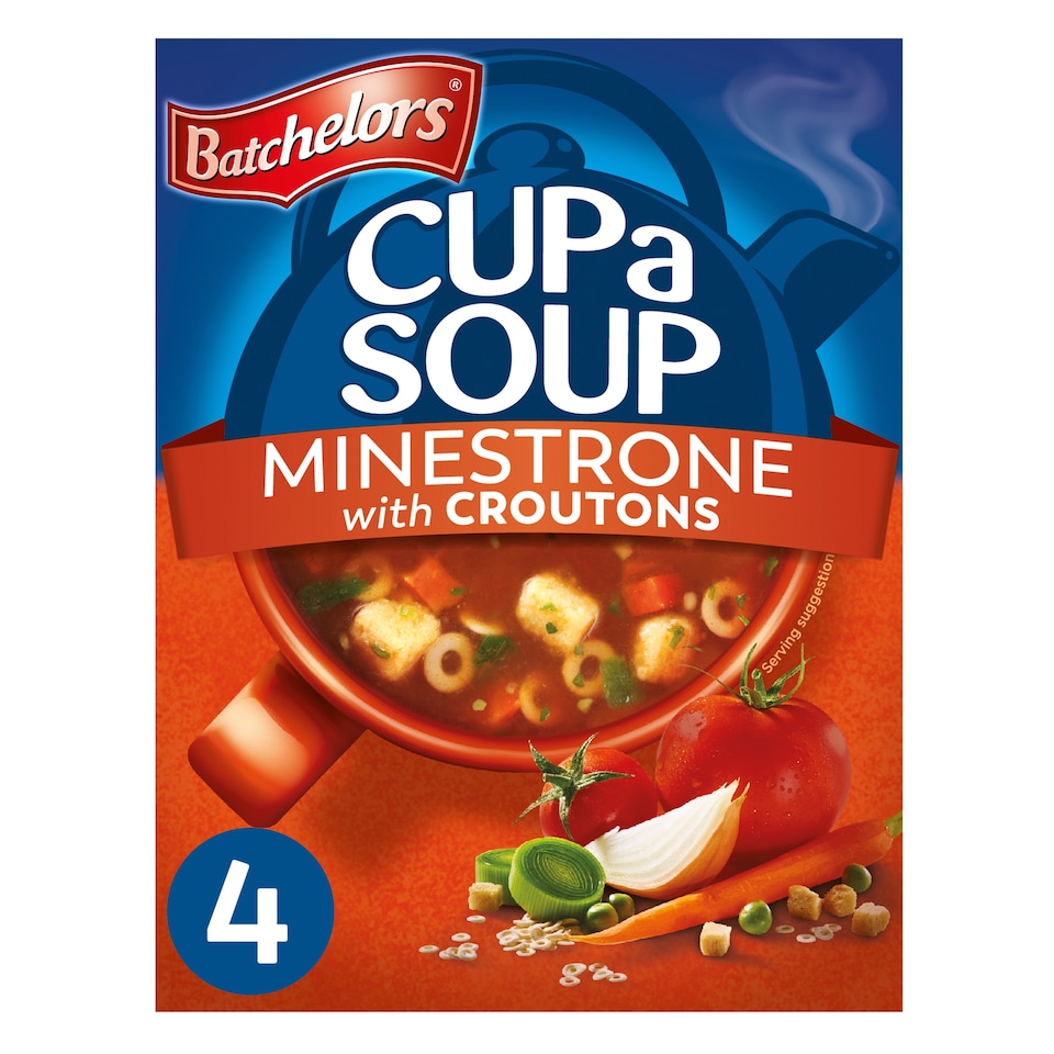 Batchelors Cup A Soup Minestrone 4 Pack 94G