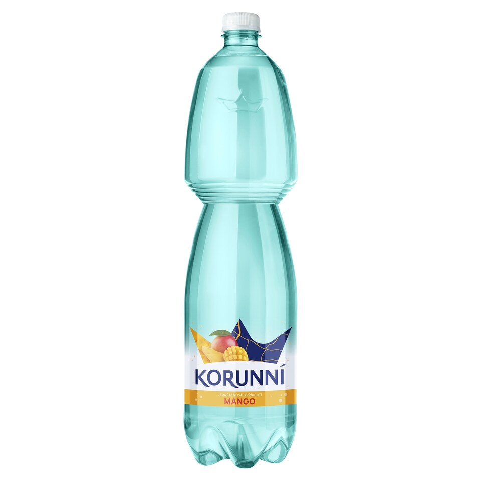 Korunní Jemně perlivá s příchutí mango 1,5l