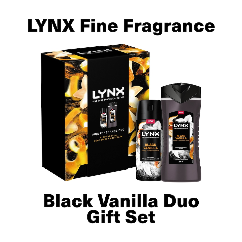 image 1 of Lynx Fine Fragrance Black Vanilla Duo Gift Set