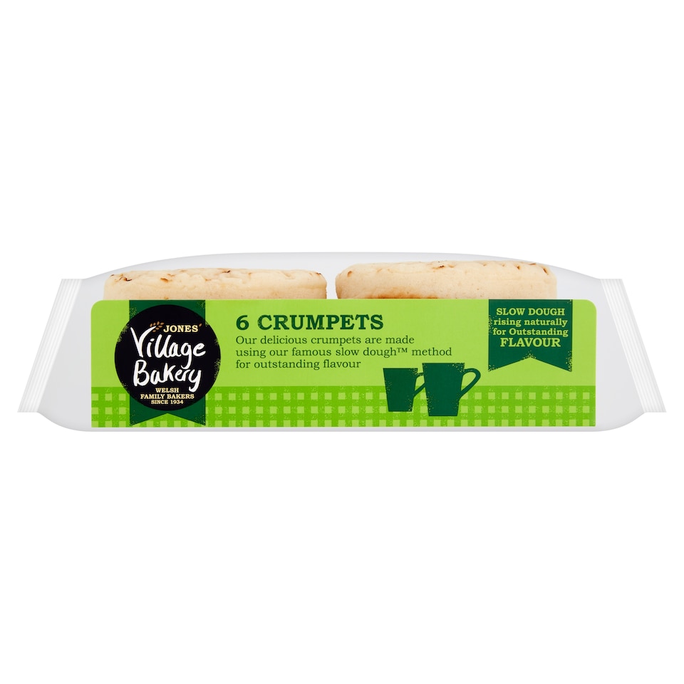 Jones Village Bakery Slow Dough Crumpets 6 Pack