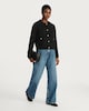 image 2 of F&F Textured Knit Button Front Cardigan in Black