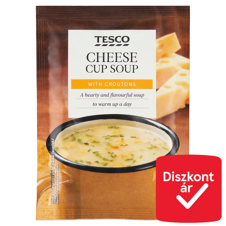 Tesco Cheese Cup Soup with Croutons 20 g