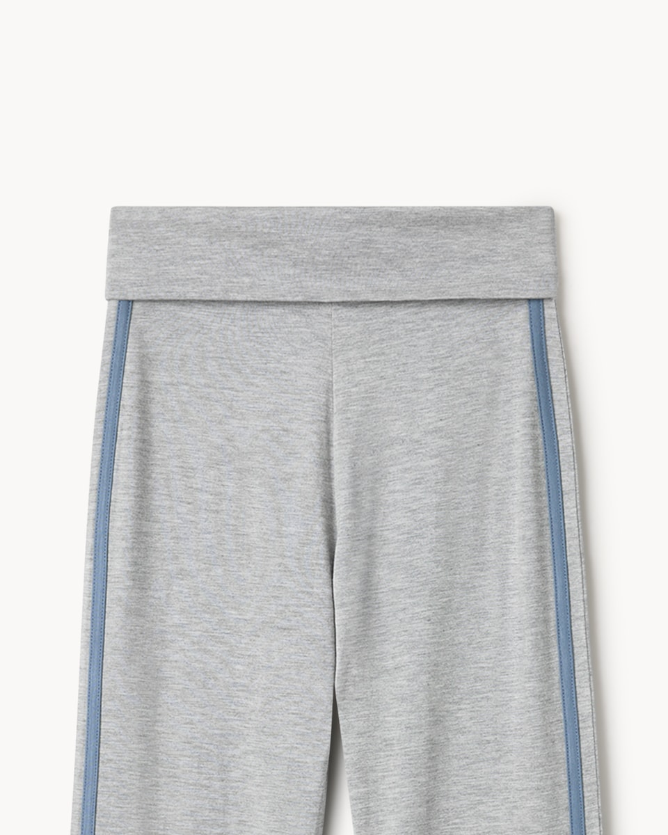 image 1 of F&F Active Girls 2-Piece Cherry Tipped T-Shirt and Leggings Set in Grey