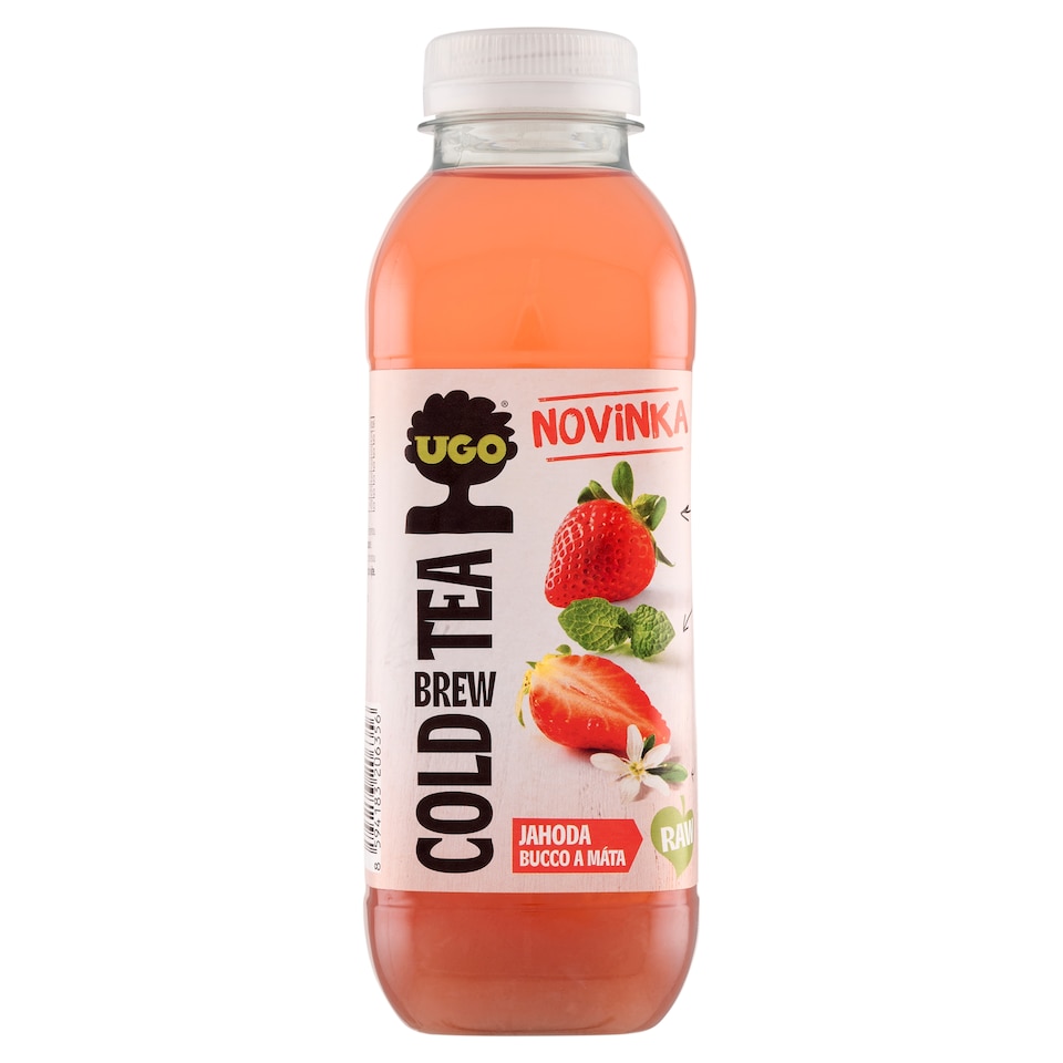 Obrázek 1 pro produkt Ugo Cold Brew Tea jahoda, bucco a máta 500ml