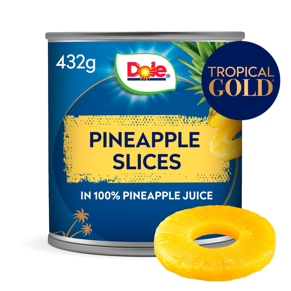 image 1 of Dole Gold Pineapple Slices In Juice 432G