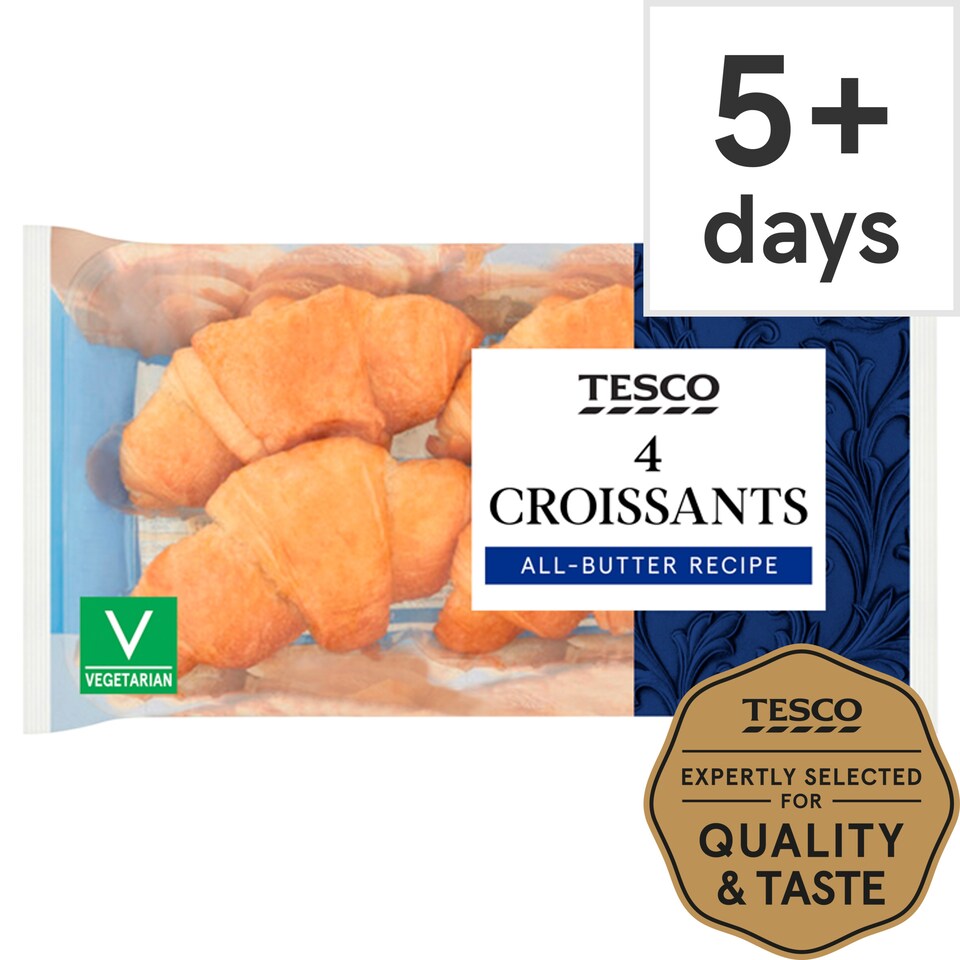 Tesco All Butter Croissants 4 Pack