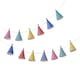 image 2 of Ginger Ray Pom Pom Party Hat Bunting 1.2m