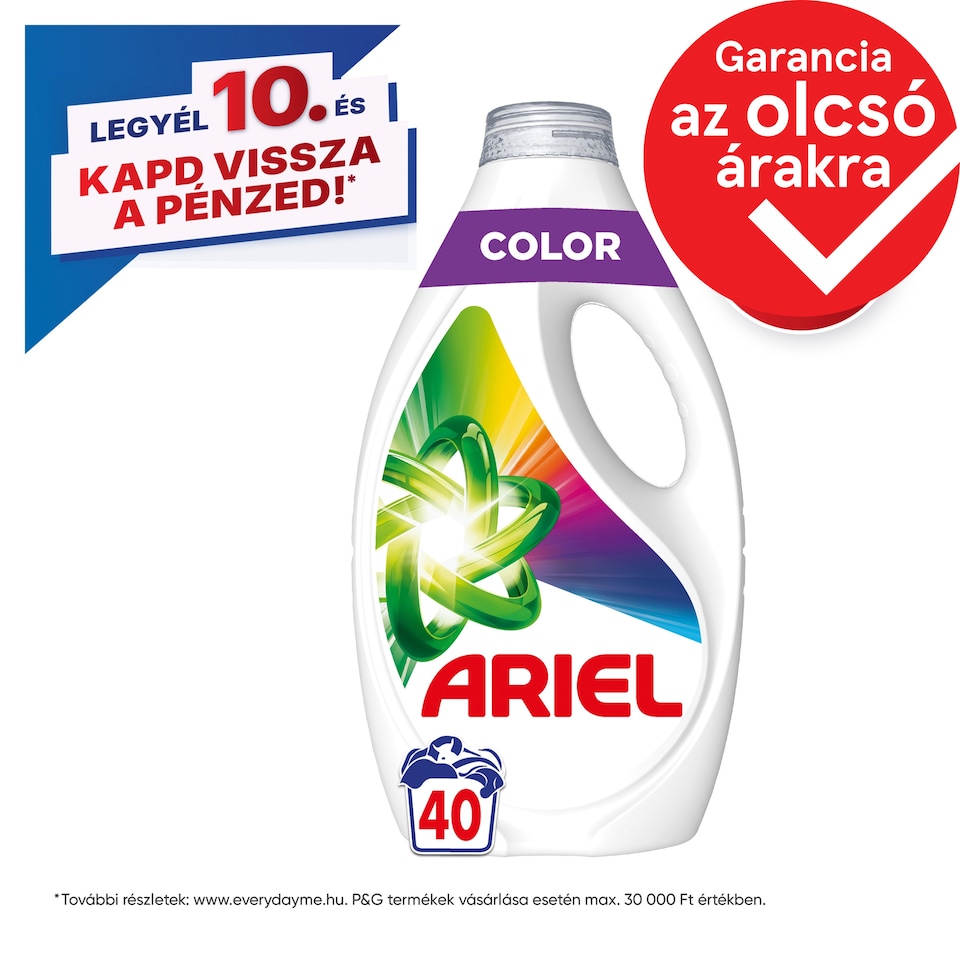 Ariel Folyékony Mosószer, 40 Mosáshoz, Color 1. kép