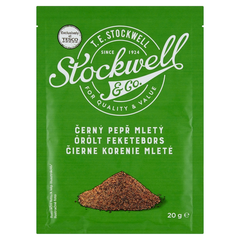Stockwell & Co. őrölt feketebors 20 g