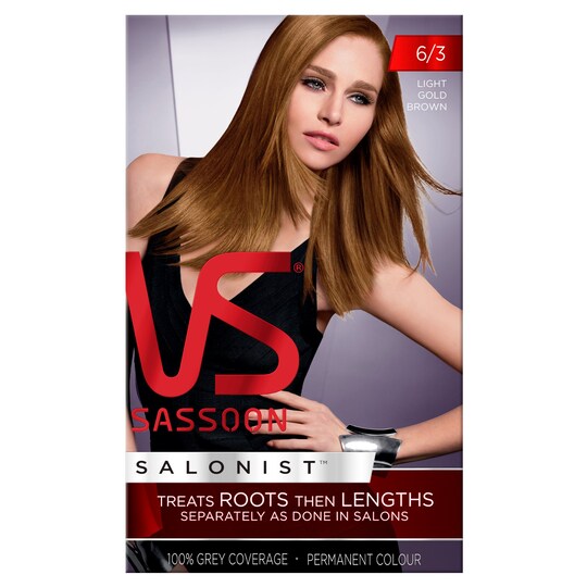 Vidal Sassoon Light Gold Brown6/3 Hair Dye Tesco Groceries