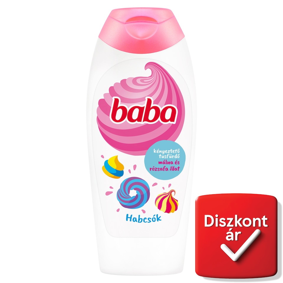 Baba kényeztető tusfürdő málna és rózsafa illattal 400 ml