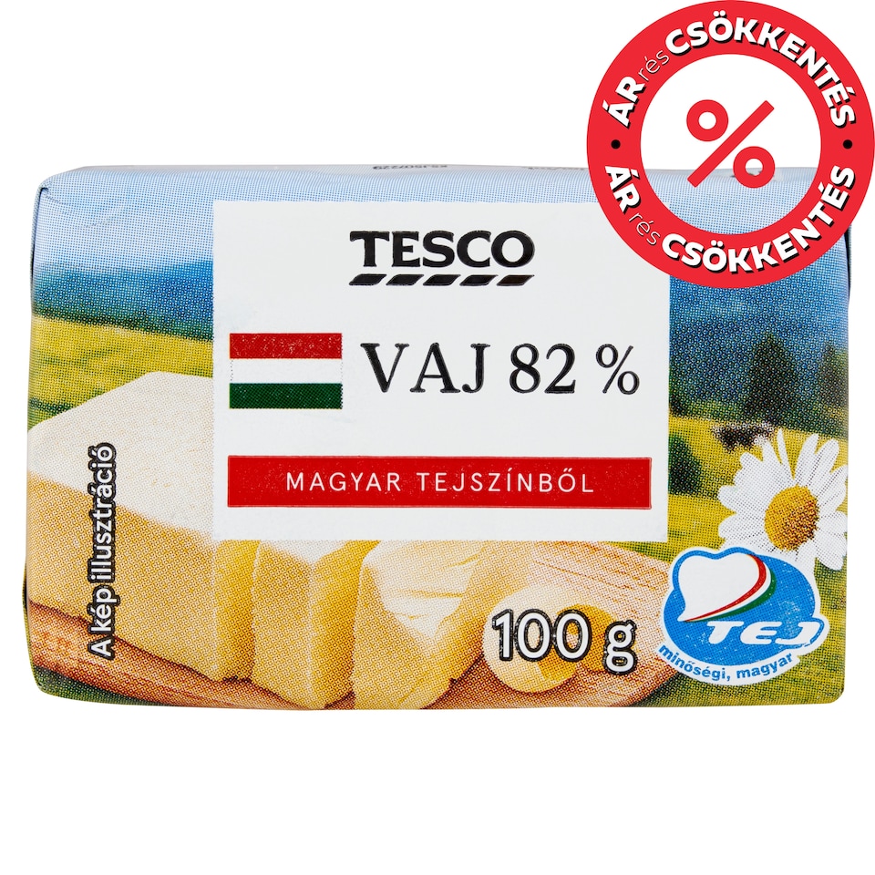 Tesco vaj 82% 100 g