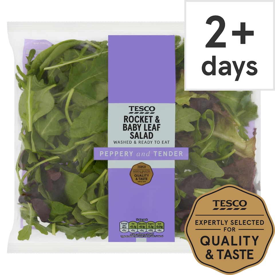 Tesco Rocket & Babyleaf Salad 90g