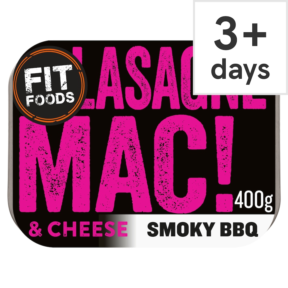 Fit Foods Mac ‘n Cheese Lasagne Smoky BBQ 400g