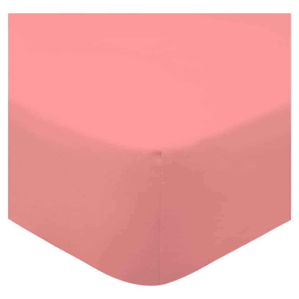 F&F Home 100% Cotton Clay Pink Fitted Sheet Super King