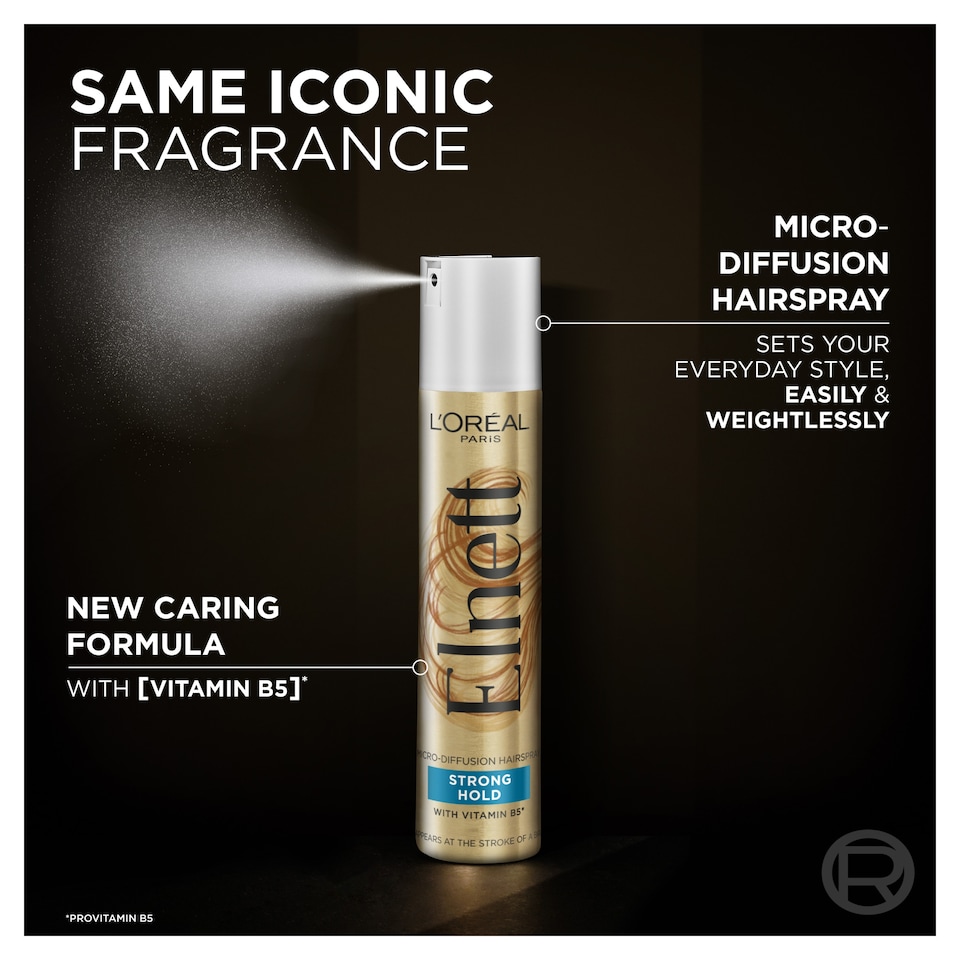 image 1 of L'Oreal Paris Elnett Strong Hold Hairspray 400ml